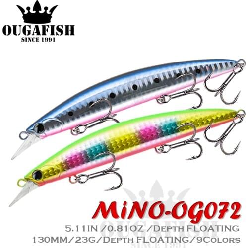 Floating Minnow Fishing Lure Hard Topwater Ace Bait Weight 23g 130mm Wobblers Trolling Baits Pike Fish Tackle Pesca Winter Lures