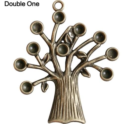 10pcs Tree of Life Charms Pendant Vintage DIY Antique Handmade Necklace Making for Crafting Jewelry Making Accessory Bronze