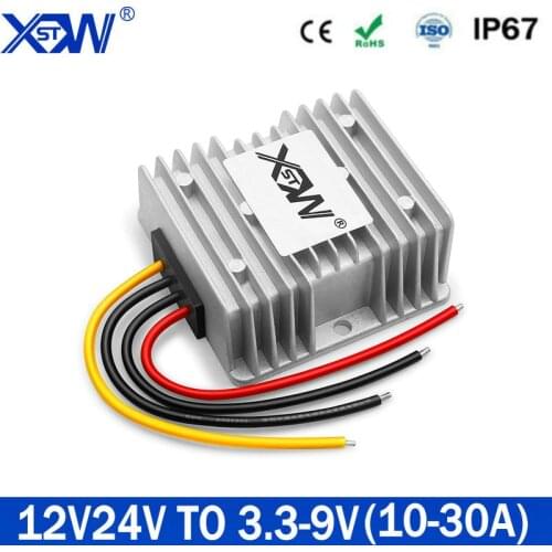 DC DC Step Down Converter 12V 24V to 3.7V 3.3V 4.2V 6V 7.5V 9V 10A 20A 25A 30A 12V DC Converter for Car Golf Cart CE RoHS