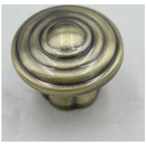 30mm Kitchen Cabinet Knobs Bronze Dresser Handles Antique Zinc Alloy Drawer Dresser Wardrobe Handles Pulls knobs Js83