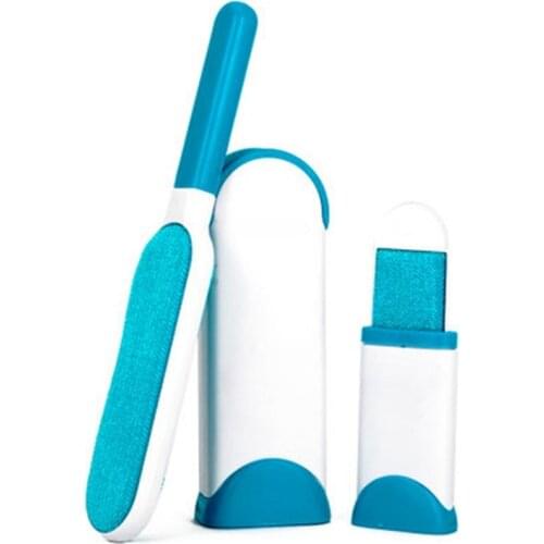 Pet Hair Remover Brush Dog Combs Dog Cat Fur Brush Double-Side Home Sofa Clothes Cleaning Lint Brush Self Cleaning Base