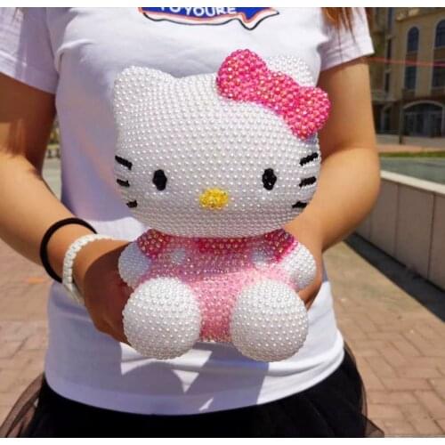 Tony Chopper KT Money Box Handmade Rhinestone Deposit Box Childrens Money Saving Bank Kids Coin Bank Helloo KT Home Decor