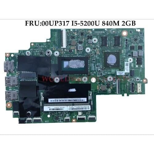 High quality FRU:00UP317 FOR Lenovo Thinkpad 14 Laptop Motherboard 00UP317 448.01110.0021 I5-5200U DDR3L 840M 2GB 100% Tested