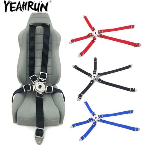 YEAHRUN Simulation Driver Figure Seat Belt for 1:10 RC Rock Crawler Axial WRAITH 90018 SCX10 Traxxas TRX-4 RC Car Seat Belt