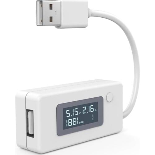 LCD USB Charger Capacity Current Voltage Detector Mobile Power USB Charger Tester Meter For Phone Power Bank Battery