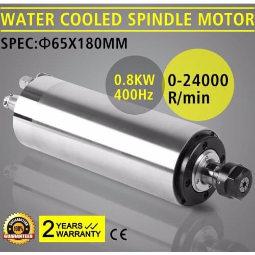 1.5KW Water Cooled Spindle Motor Engraving CNC 400HZ High Grind POPULAR GREAT
