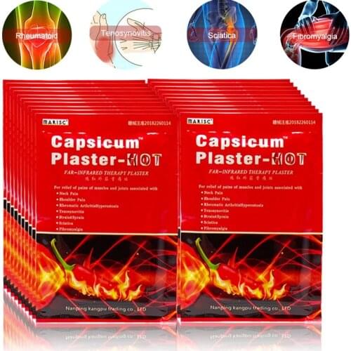 160PCS Hot Capsicum Medical Plaster Arthritis Orthopedic Medical Adhesive Relief Joint/Back/Neck/Knee Pain Patch Free Shipping