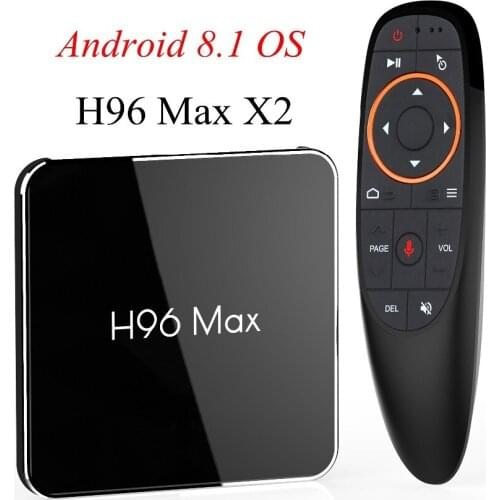 5PCS/LOT H96 Max X2 Amlogic S905X2 LPDDR4 4GB Emmc 32GB/64GB smart android 4K tv box