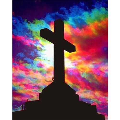 5d Diamond Art Mosaic Religion Cross Embroidery Painting Large Size Stones Drawing Picture Wall Decor Handcraft Gift New Arrival