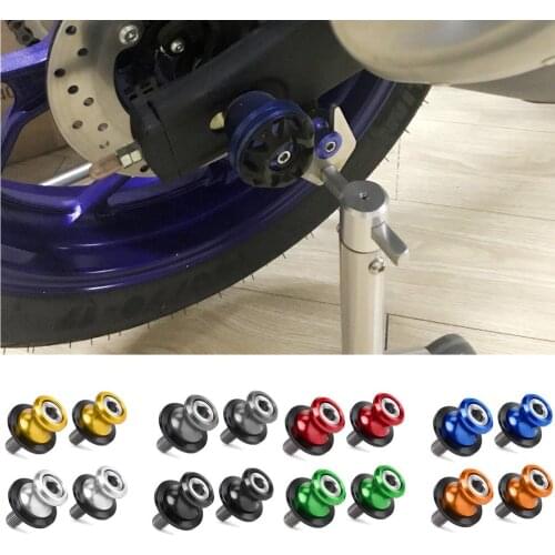 8mm Universal Motorcycle Swingarm Slider Spool Rear Stand M8 Screw Bolt Nut for Honda Suzuki Ducati Kawasaki Z900 BMW S1000RR