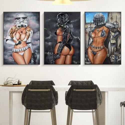 5D Diamond Painting DIY Sexy Lady Jedi Knight Star Wars Cross Stitch Kit Crafts Diamond Embroidery Home Wall Decoration