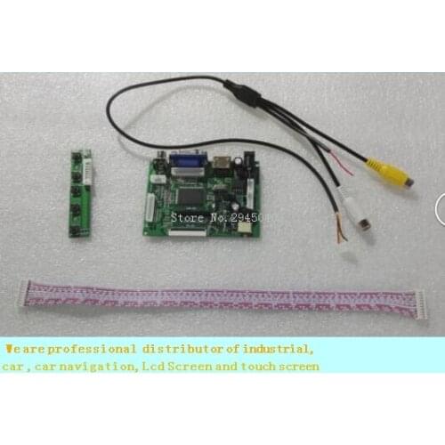 Free shipping Universal HDMI VGA 2AV 50PIN TTL LVDS Controller Board Module Monitor Kit for Raspberry PI LCD AT065TN14 Panel