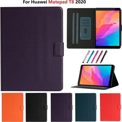 For Tablet Huawei MatePad T8 Case T 8 KOB2-L09 Kobe2-L03 Slim PU Leather Case for Huawei Mate Pad T8 Tablet Cover Etui 8.0 inch
