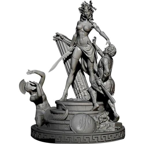 1:32 Scale Resin Figure Unpainted Model Kit Figure Unpainted Unassambled Queen Medusa Collect