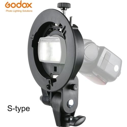 Godox S-type Bracket Bowens Mount Holder for Speedlite Flash Snoot Softbox Honeycomb