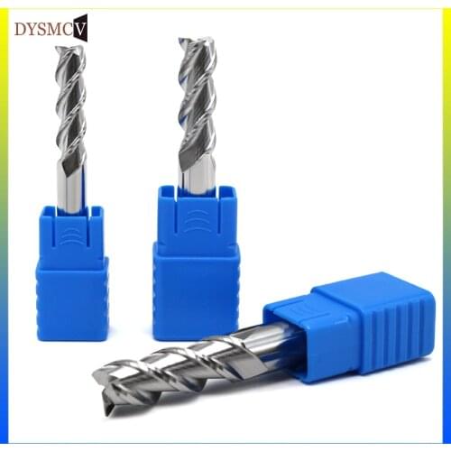 HRC50 Aluminum Fresa Cnc Tools Milling Cutter 3 Flute Endmill Carbide For Aluminum Copper Wood Metal Cutter End Mill 4mm 6mm