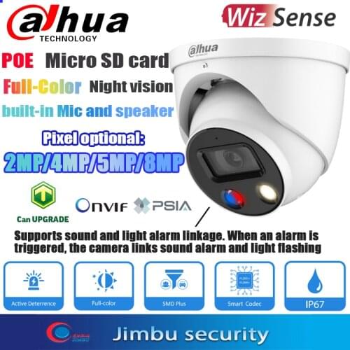 Dahua Original Full-color IP camera 2MP IPC-HDW3249H-AS-PV & 4MP HDW3449H-AS-PV & 5MP HDW3549H-AS-PV 8MP HDW3849H-AS-PV