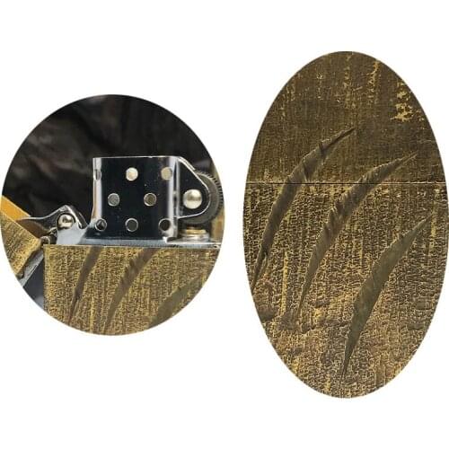 Brass claw marks kerosene lighter hand-carved for old personality creativity