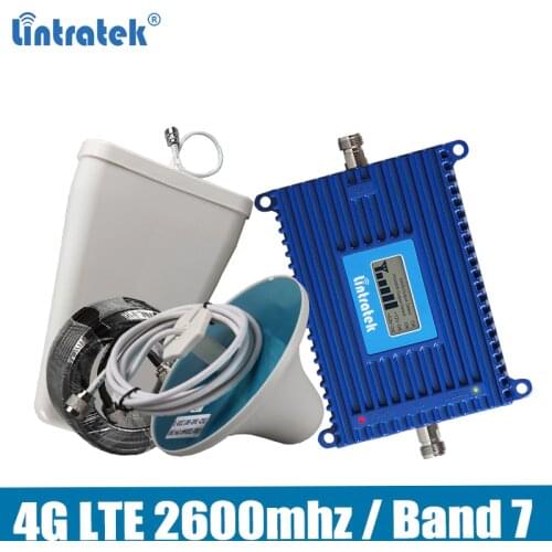 Lintratek Repeater 4G 2600MHz 70dB AGC Mobile Signal Booster Band 7 LTE 2600MHz Repeater Amplifier KW20L-LTE-26 ретранслятор 4G