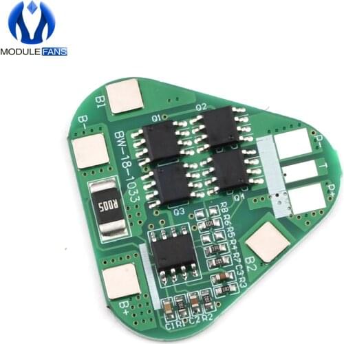 3S 4A Li-ion Li-Po Cylindrical Prismatic Lithium Polymer Battery 3 Cell PCB Module Short Circuit Overcharge Protection Board