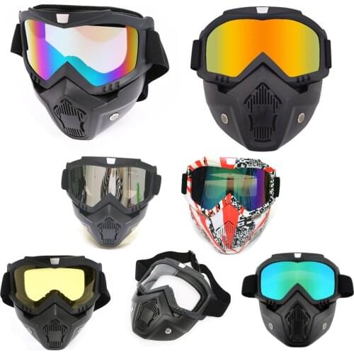 Nose motorcycle glasses Wind-proof fans color cycling off-road racing goggles