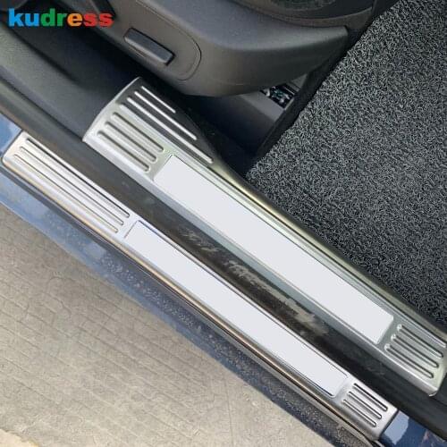 Door Sill Scuff Plate Cover Trim For Ford Kuga Escape 2020 2021 Stainless Steel Welcome Pedal Protector Guard Car Accessories