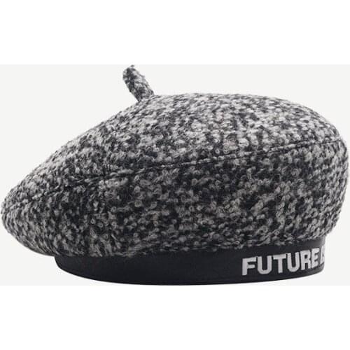 New Fashion French Style Casual Vintage Womens Hat Beret Plain Cap Girls Wool Warm Winter Berets Hats cute beret