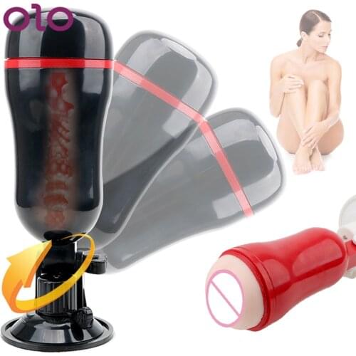 OLO Male Masturbation Cup Artificial Vagina Real Vagina Male vagina Glans Stimulate Massager Sex Toys Adult Products For Men