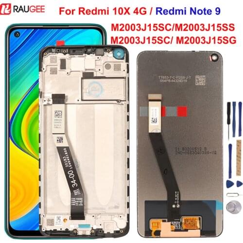 Original Display For Xiaomi Redmi 10X 4G M2003J15SC LCD Touch Screen Digitizer Screen Replacement For Xiaomi Redmi Note 9