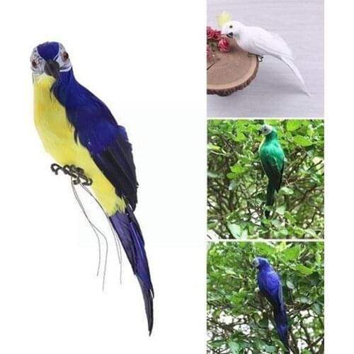 Lifelike Parrot Simulation Toys Model Soft Cute Wild Decoration Gifts Animals Bird Toys Children Party Color Birthday Hallo N1G7