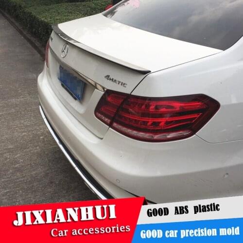 For W212 Spoiler 2008-2015 Mercedes-Benz W212 AM E-class E200 E260 Spoiler ABS plastic Material Car Rear Wing Color Rear Spoiler