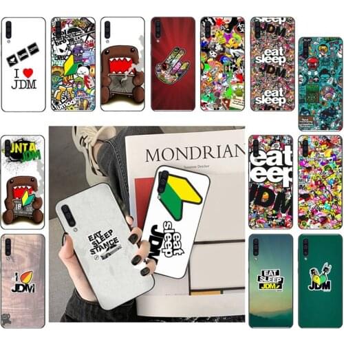 Sticker Bomb Eat Sleep JDM Phone Cases For Samsung A71 A41 A21 A31 A50 A70 A11 A12 A32 M31 A02 A51 A52 A72