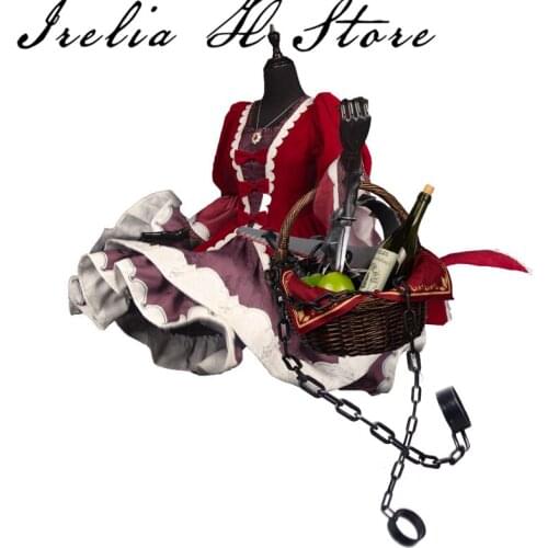 ｛Stock｝SINoalice ALICE Red Hat Cosplay Costume Halloween Lolita dress female gift halloween costumes