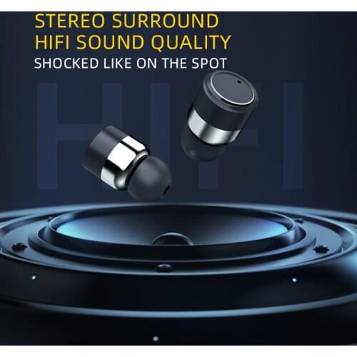 T18 New TWS Bluetooth 5.1 Earphones 9D Stereo Sports Waterproof Earbuds Headsets With Microphone For All Smart Phone