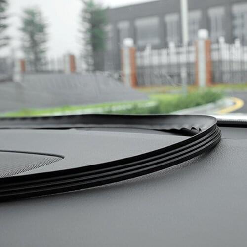 U-shaped rubber sound insulator car windshield edge gap sticker for SEAT Ibiza Leon Toledo Arosa Alhambra Exeo FR Supercopa
