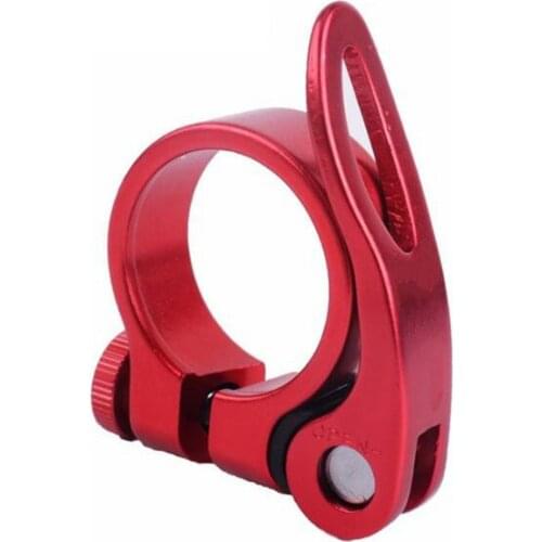 34.9mm Aluminum Alloy Bike Seat Clamp Quick Release Mountain Road Bike Bicycle Seatpost Clamp Bicycle Accessories