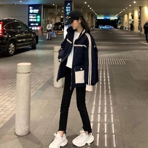 Bella 2021 Winter Cotton-Padded Jacket Women Short Korean Style Cotton-Padded Jacket Loose Bread Coat Student Tooling Cotton-Pad