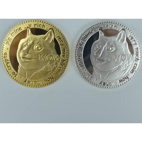 Gold Silver Gold Plated Cute Dog Commemorative Coins Dog Pattern Dog Souvenir Collection Gifts