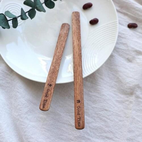 10Pcs Coffee Stirrer Reusable Multifunctional Wood Convenient Stirring Stick Mudder for Kitchen Long handle stirring rod