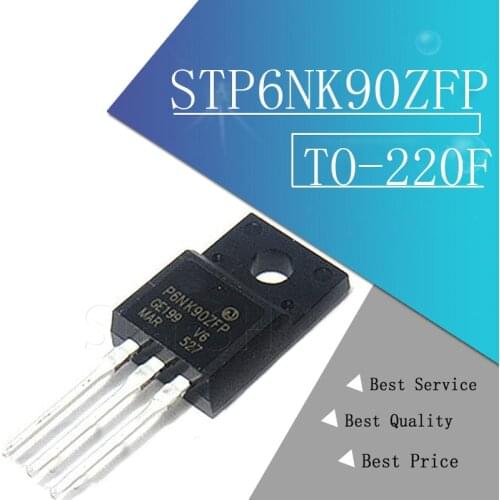 10pcs STP6NK90ZFP TO-220F STP6NK90Z TO-220 P6NK90ZFP STP6NK90 P6NK90 P6NK90Z 6NK90 TO220F