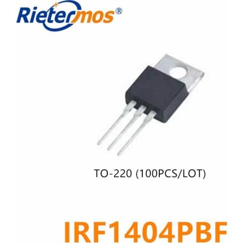 100pcs IRF1404PBF IRF1404 TO-220 ORIGINAL