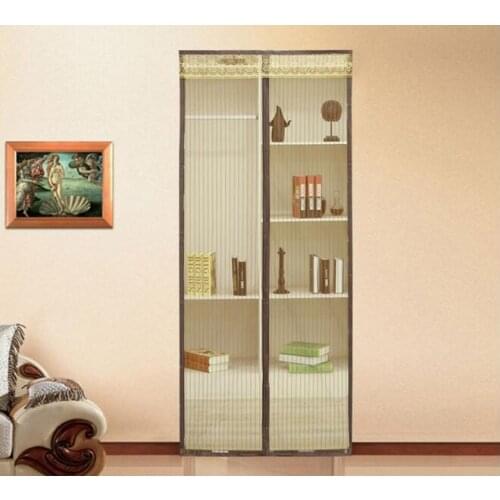 210x90CM Striped Door Curtain Magnetic Mosquito Door Screen