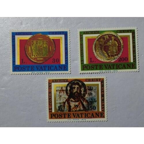 A25 3PCS vatican, 1975， Post Stamps Postage Collection