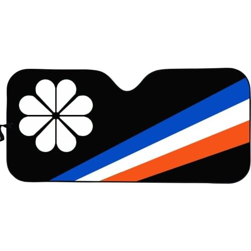 Marshall Island Kwajalein Flag Print Automobile Decoration Sunshade for Windshield Foldable Visor Fit Almost Cars Universal Size