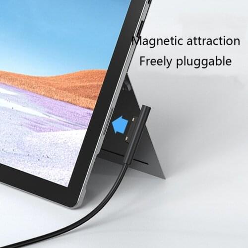 Type C Power Supply Charger Adapter 15V 3A PD Fast Charging Cable for Surface Pro 7/6/54/3 Book/Book 2