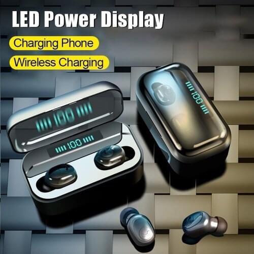 Bluetooth 5.0 Earphones with Charging Box Wireless Earbuds 9D Stereo Sports Waterproof Earbuds Headsets G6S TWS