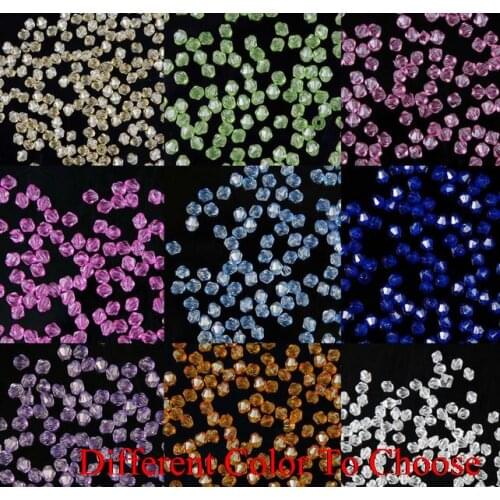 4mm 1000Pcs/lot new arrival strand Bicone Faceted Glass Crystal Beads Colored Mixed white black bracelet necklace Making Spacer