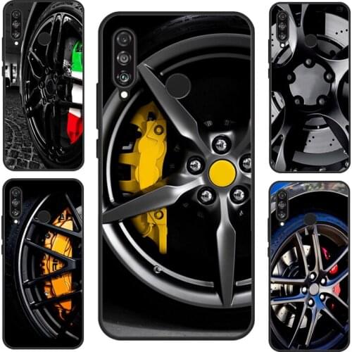 Wheel Racing Car Case For Huawei P Smart 2019 2021 Nova 5T Mate 20 Lite P20 P30 P40 Honor 20 Pro 8X 9X 10i