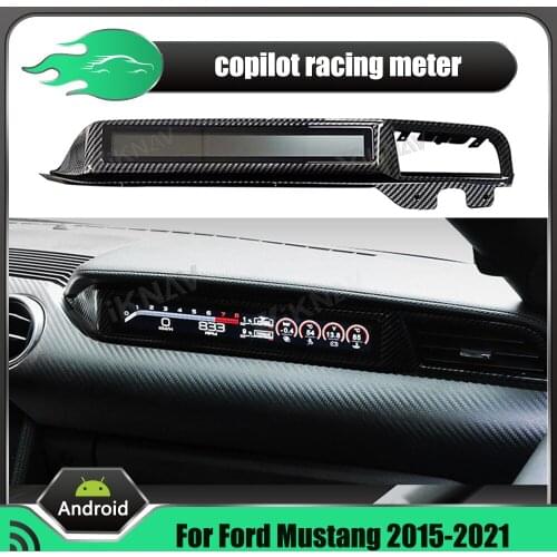 Dashboard Display For Ford Mustang 2015-2021 Cars Racing Instrument Copilot LCD Passenger Side Dashboard Speed Meter HD