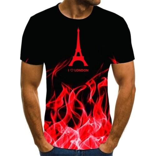 2021 New mens 3D digital hot summer fashion short sleeve slim fit comfortable mens and womens sports T-shirt free delivery
